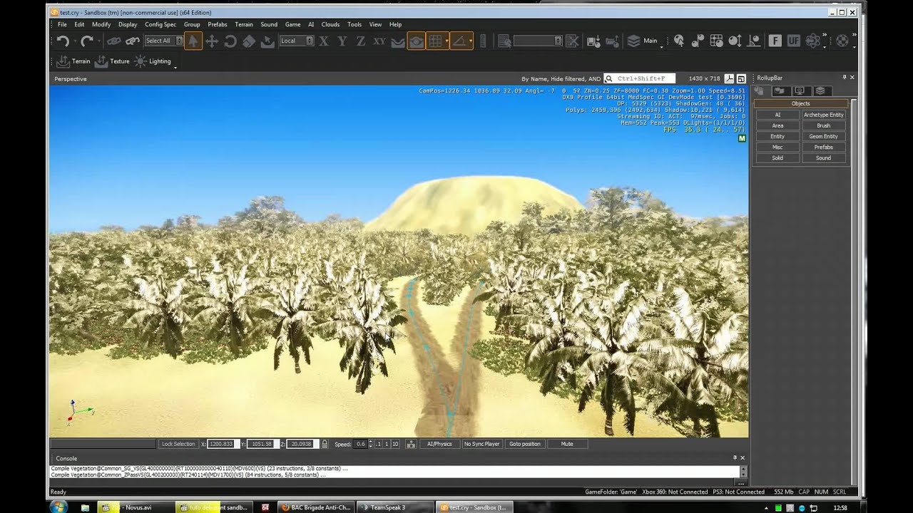 TEST NIVEAU 1 CRYENGINE 3 - YouTube