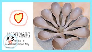 How to hand build stoneware clay spoons? @Pottery101 pottery video