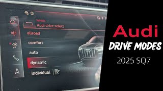 Drive Modes of the 2025 Audi SQ7 | Audi Drive Select
