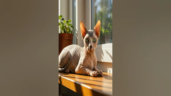 Video 9650311: sphynx cat, hairless breed