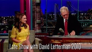 Natalie Portman no Late Show with David Letterman em 2010 (legendado)