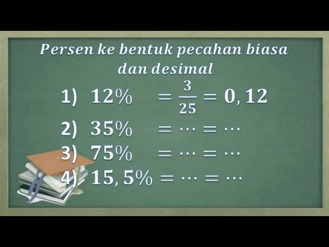Video: Apa 35 persen sebagai desimal?