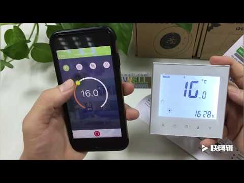Hotowell Wifi Thermostat instructions--How to connect wi-fi and use the Hotowell smart thermostat