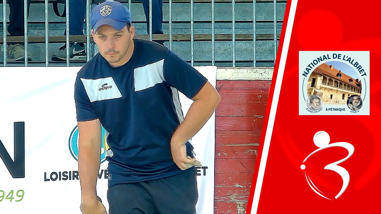 Miniature : Huitième PINTO vs RENARD triplette mixte de l'Albret à Nérac : Pétanque Juillet 2023
