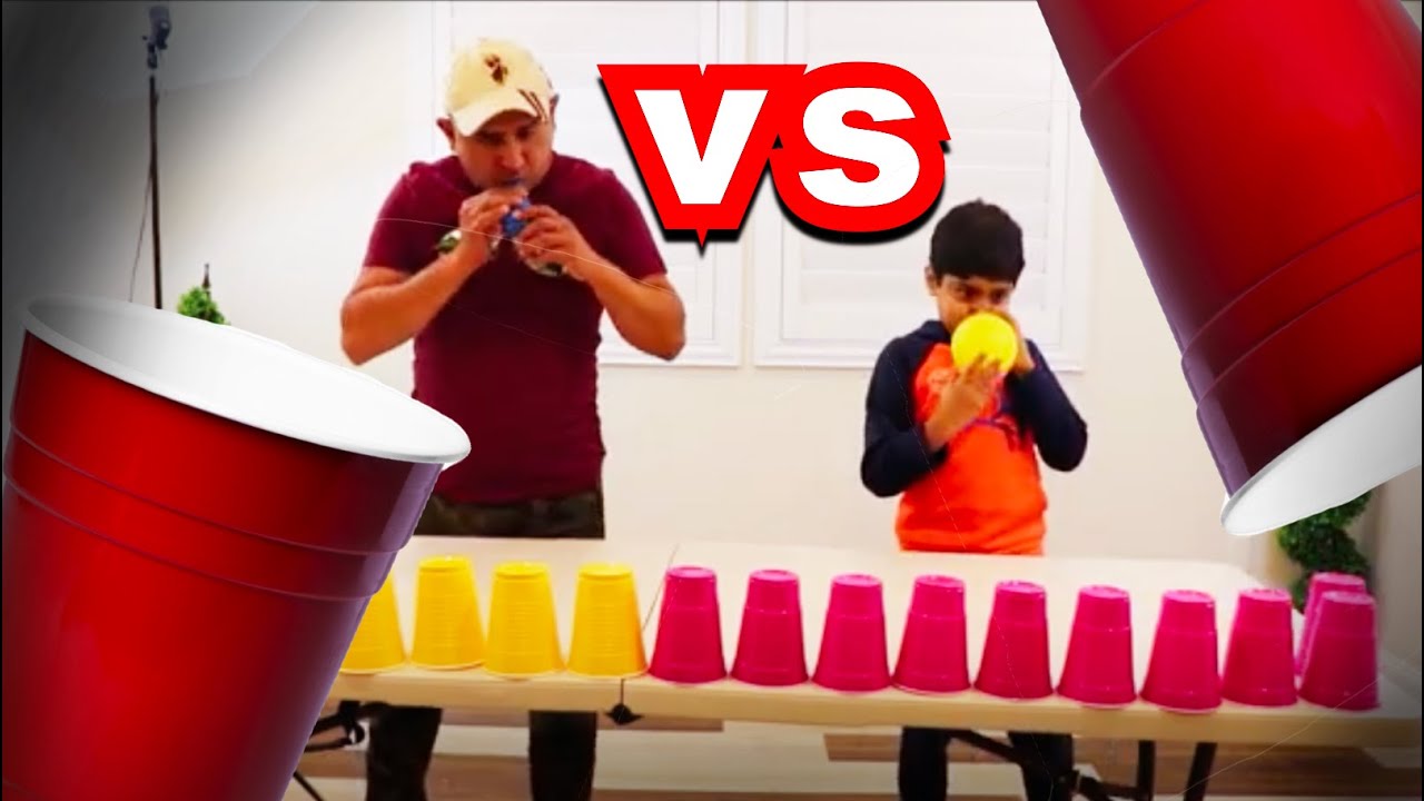 Who Said You Can't Have Fun 😂 At Home 🏠? Cup Drop Challenge with my Father 🤷‍♂️ #shorts