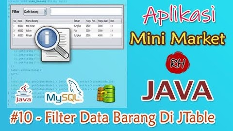 10. Filter Data Berdasarkan Kategori Dari Tabel Barang - APLIKASI MINI MARKET