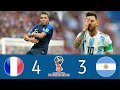 France 43 argentina world cup 2018  mbappe vs messi   