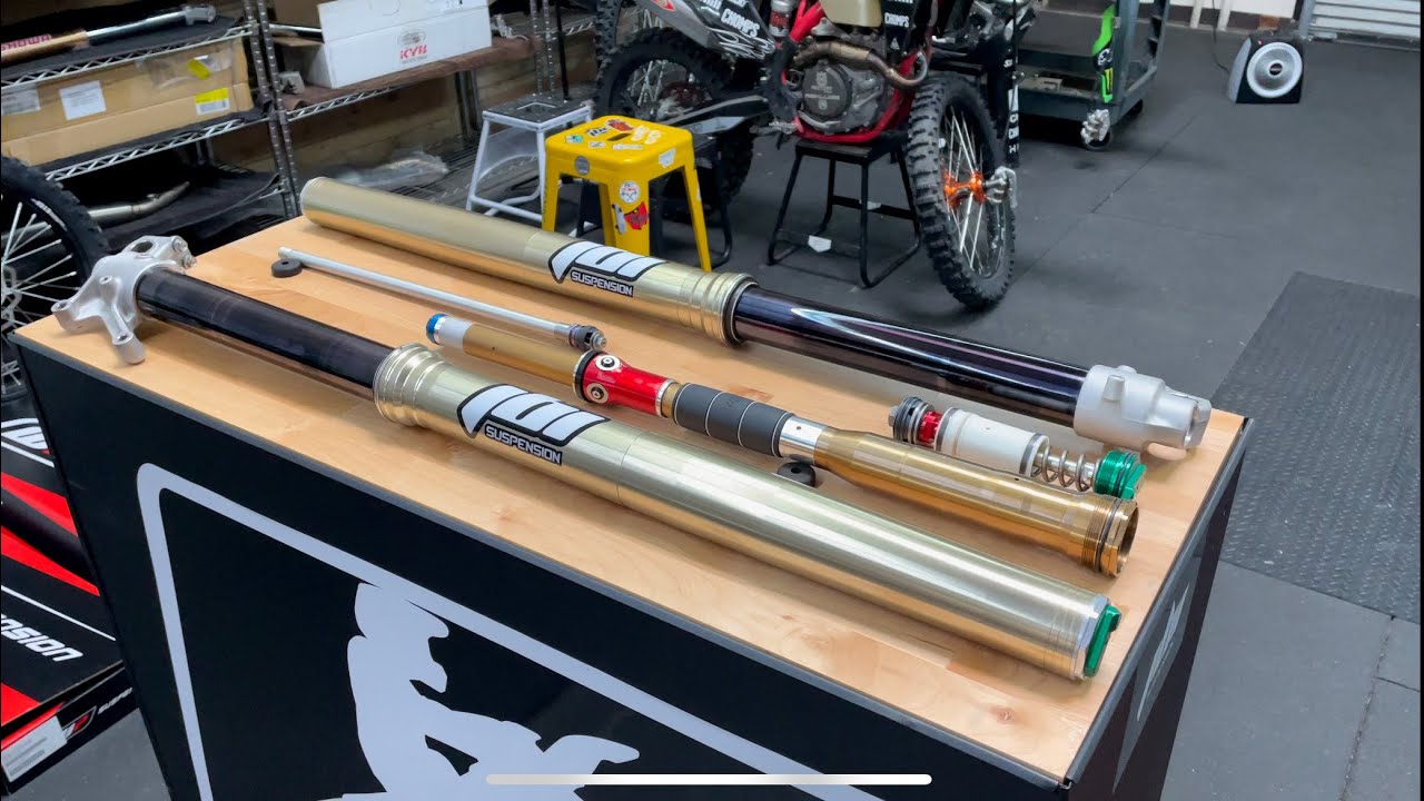2019 Kawasaki KX450 - Showa Pro Fork Revalve - JB Suspension - YouTube