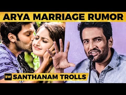 Arya-வுக்கு கல்யாணமா ? - Santhanam's Ultimate Reply | Dhilluku Dhuddu 2 Press Meet | TN
