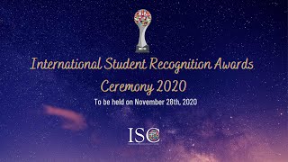 International Student Recognition Awards Ceremony 2020