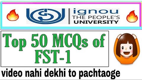 Fst-1 Important mcqs