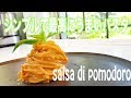 プロが作るシンプルで最高にうまいパスタ　tagliolini salsa di pomodoro