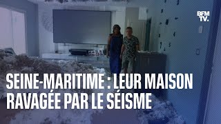 Charente-Maritime: cette famille retrouve sa maison totalement ravagée après le séisme