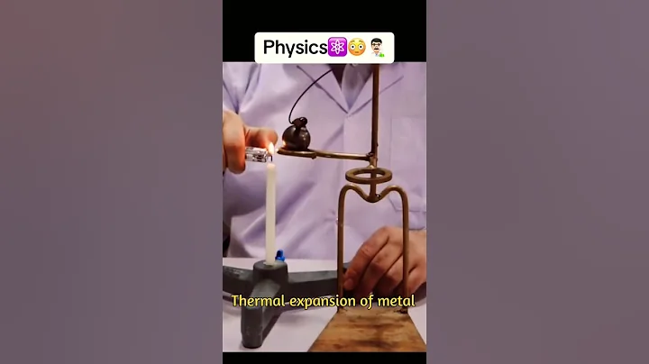 Thermal expansion of metal // physics. #science #physics #shorts