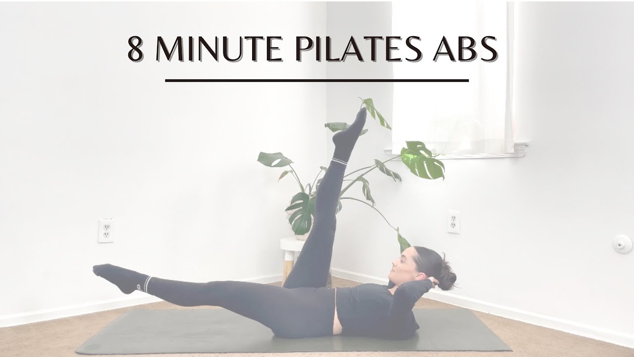 8 MINUTE PILATES ABS WORKOUT | CORE WORKOUT AT HOME WITH NO EQUIPMENT ...