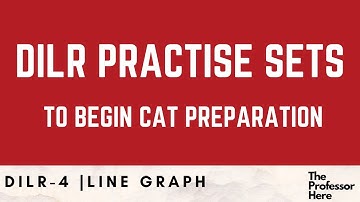 IIM CAT DILR Practise Sets | Start Preparing for DILR | Use of Line Chart for IIM CAT 2021 | DILR 4