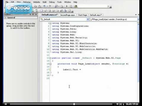 2 - ASP.NET Basics Continued - VWD 2008