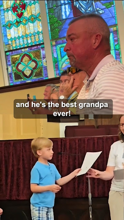 Grandpa wasn’t prepared for this sweet tribute 🥹