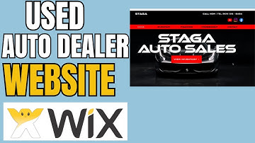 HOW TO MAKE USED AUTO DEALER WEBSITE USING WIX