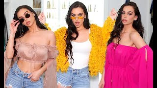 Huge Spring Fashion Haul Try On Carli Bybel