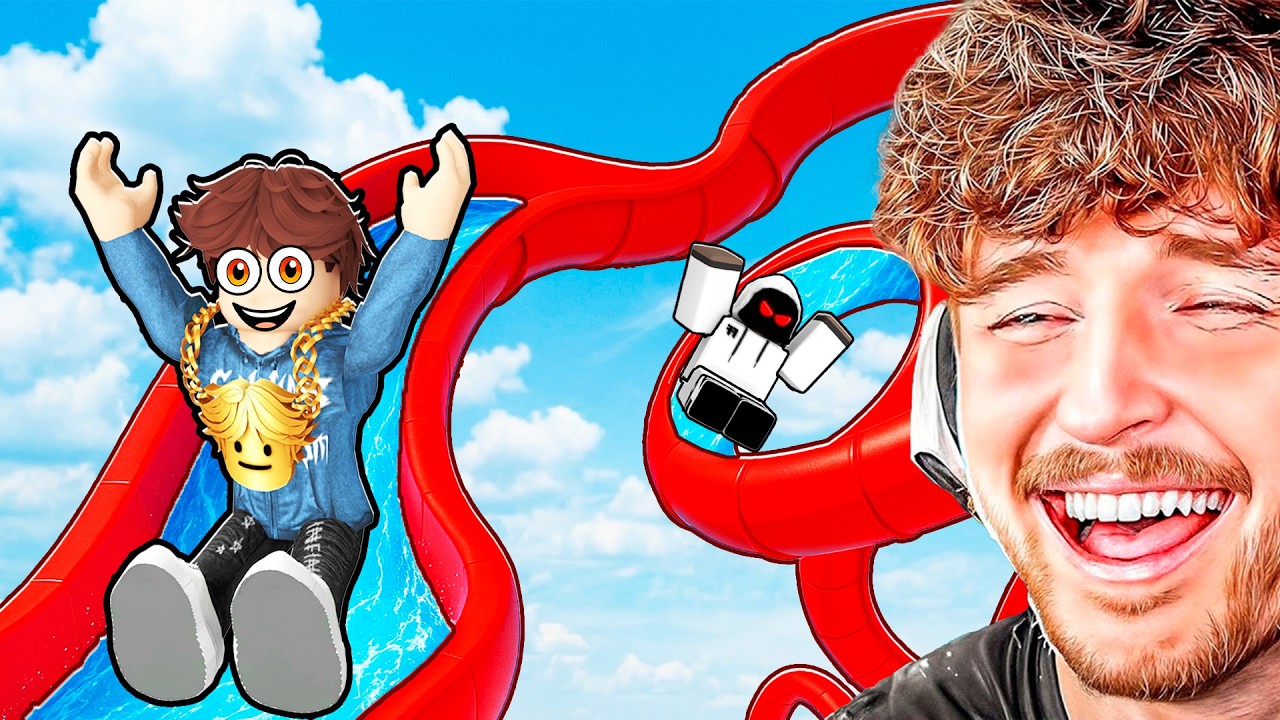 Spending $975,241,672 Building a WATERSLIDE in Roblox..