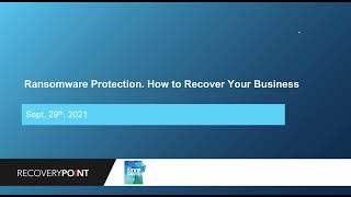 Ransomware Protection: How to plan & prepare for a Cybersecurity attack