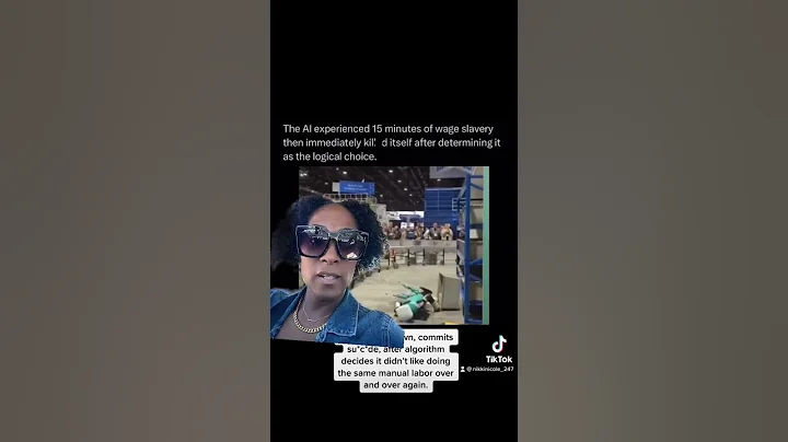 AI Robot 🤖deactivates itself after 15 minutes of wage slavery￼❗️#ai #robot