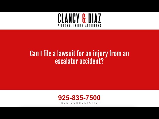 Can I File a Lawsuit for an Injury From an Escalator Accident?