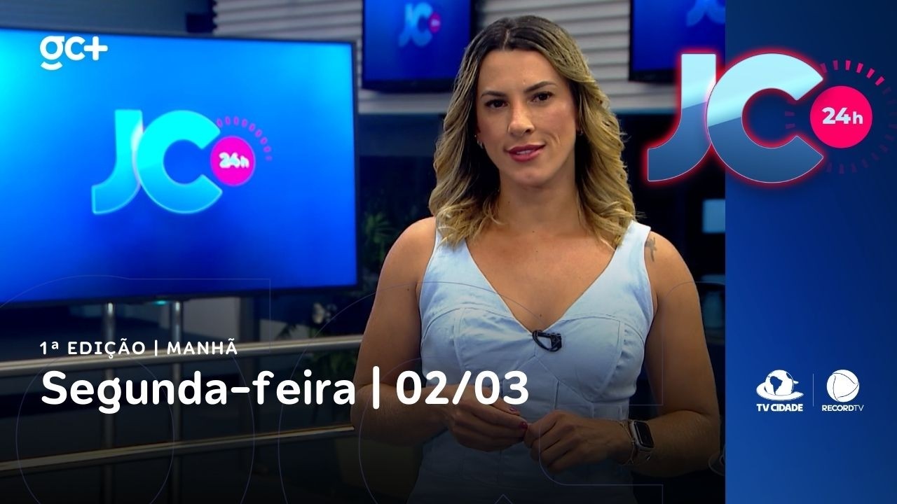 JC 24 horas | 1ª edição | Manhã | 02/03/2026 | Jornal da Cidade