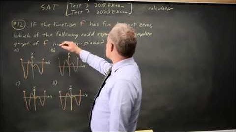 SAT Test 3: Interpreting graphs - question #4-12