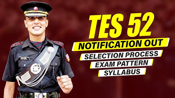 Indian Army 10+2 TES 52 Notification Out | Technical Entry Scheme 52 Form Dates, CRL Rank, Age Limit