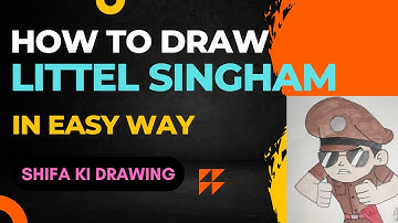 How to Draw little Singham Desh Ka Sipahi | Step By Step Easy