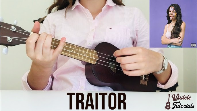 traitor - Olivia Rodrigo Easy Ukulele Tutorial with Tabs, Chords, play  along, and lyrics 