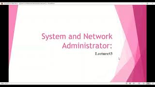SNA LECTURE # 3 MSC IT sem 4 uos