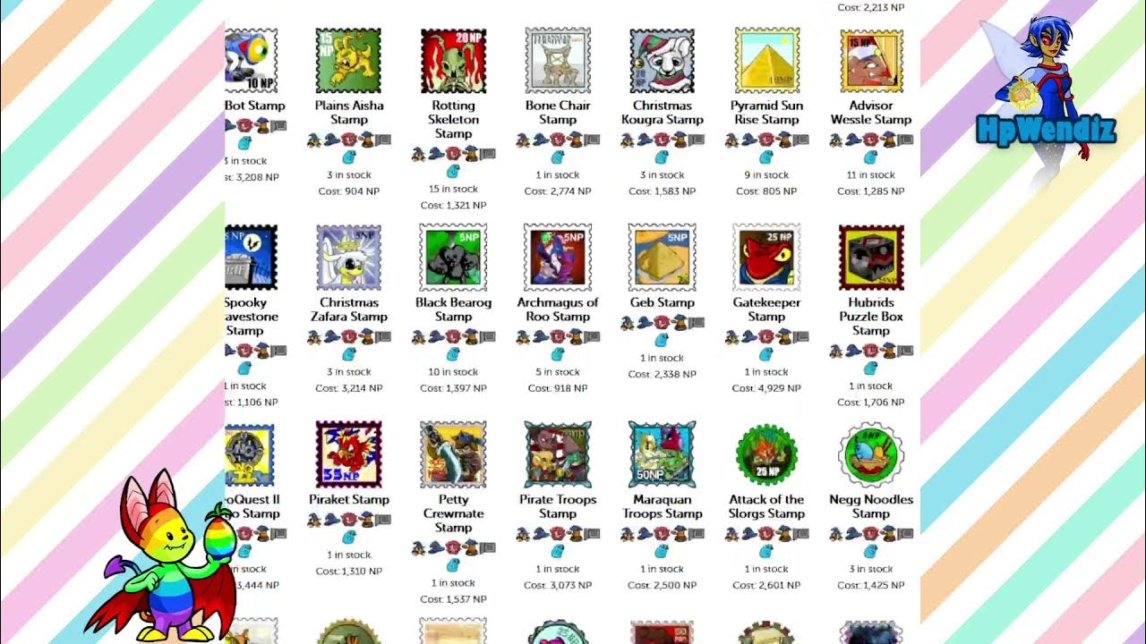 Neopets Stamp Collecting YouTube