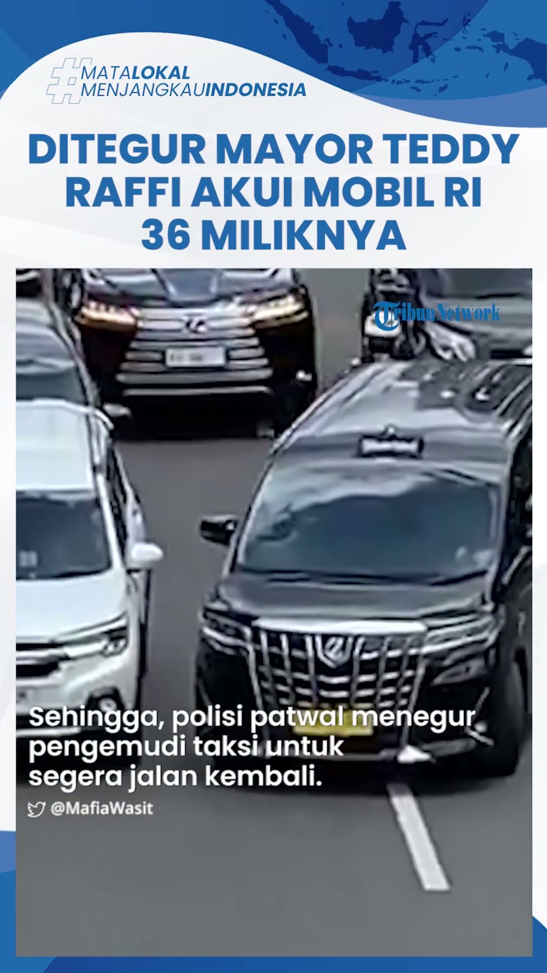 Ditegur Mayor Teddy, Raffi Ahmad Akui Mobil RI 36 yang Dikawal Patwal Arogan Miliknya