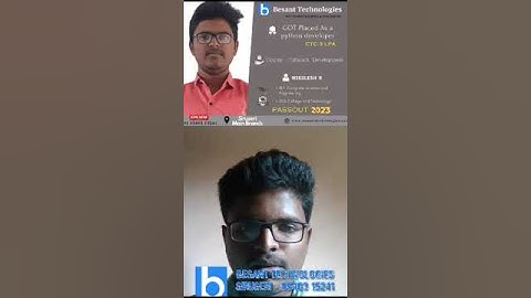 PLACED STUDENT FEEDBACK#memes #python #besanttechnologiesmasterscourse #besanttechnologiesplacements