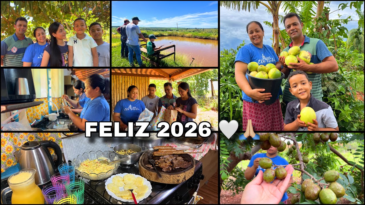 COMEMORANDO O ANO NOVO EM FAMÍLIA NO SÍTIO| 2026 INICIANDO COM MUITAS BENÇÃOS E FARTURA 🙏🏼