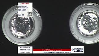 Last Decade of P Mint Roosevelt Dime Proofs - 1955 to 1964