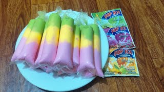 CARA BUAT ES LILIN POP ICE PELANGI ES LILIN RASANYA ES KRIM