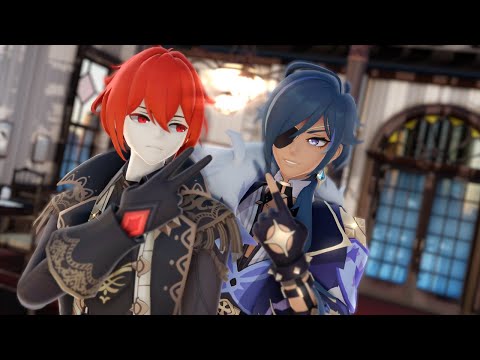 【Genshin Impact MMD】CH4NGE (by Giga)【Kaeya & Diluc】