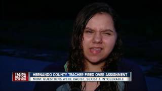 Hernando Co. teacher fired over assignment