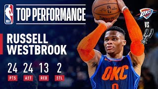Russell Westbrook Monster Triple-Double January 10, 2019