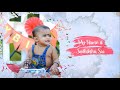 Birthday Invitation Video | Watercolor Video | 1st Birthday | Sudhiksha Sai Birthday Invitation