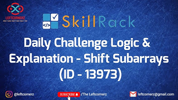 shift subarray (13-08-2021) | skillrack daily challenge