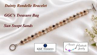 Dainty Rondelle Bracelet | GGC's Treasure Bag | Sun Swept Sands @GGCBeginningbeaders #treasurebag