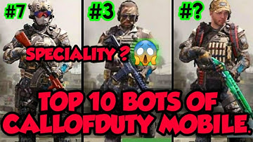 TOP 10 BOTS OF CALLOFDUTYMOBILE & THEIR SPECIALITY 😱.#CALLOFDUTYMOBILE #CODMOBILE #CODM #MUSTWATCH