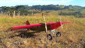 Big STOL-style scratch build plane part 8 (unprepared runway, landing gear woes, endurance test)