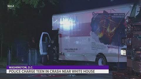 Man Waving Nazi Flag Crashes Truck into White House Barricade