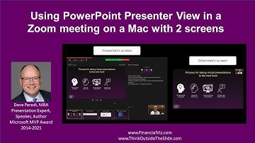 Using PowerPoint Presenter View in a Zoom meeting on a Mac with 2 screens